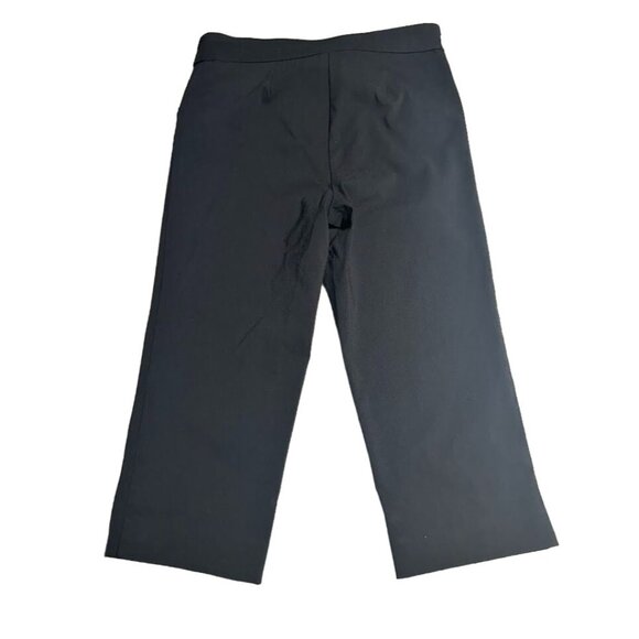 Worthington Petite Medium Capri Pants Womens Black Stretch Dress  PM‎ - Picture 2 of 4